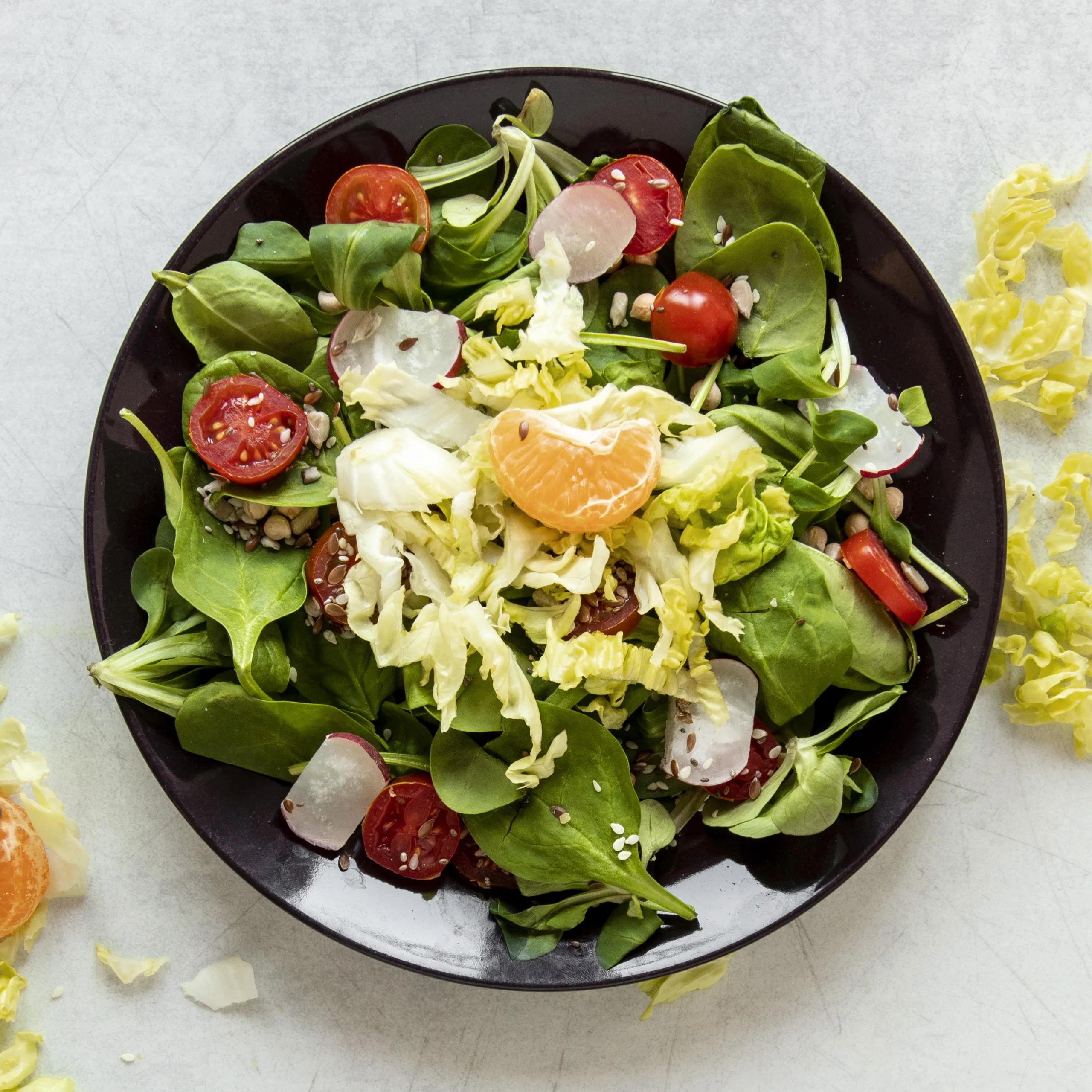 Salad with Egg & Salsa Verde Vinaigrette